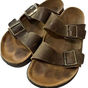 Birkenstock Arizona CT Cross Town Sandal Tobacco Oiled Leather EU 44 Mens 11